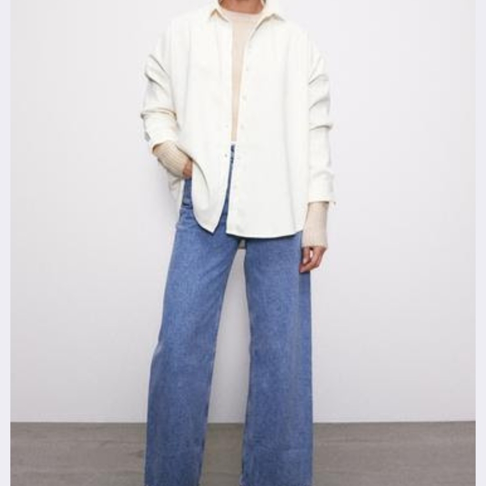 Zara Light Blue Flare Jeans